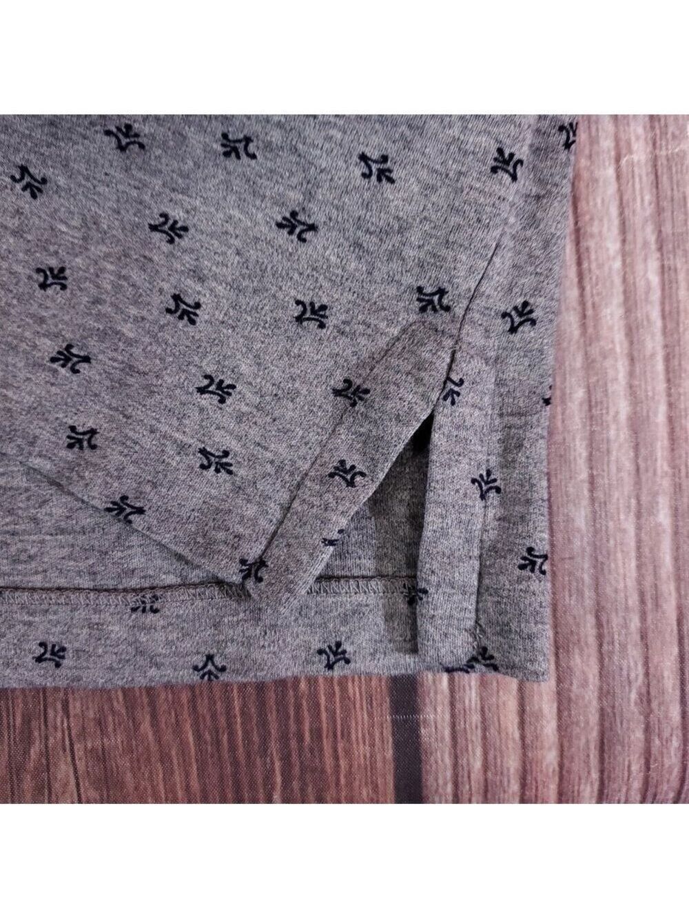 Polo Ralph Lauren Polo Shirt Mens XL Long Sleeve Gray Geometric AOP Classic Fit - Picture 9 of 15